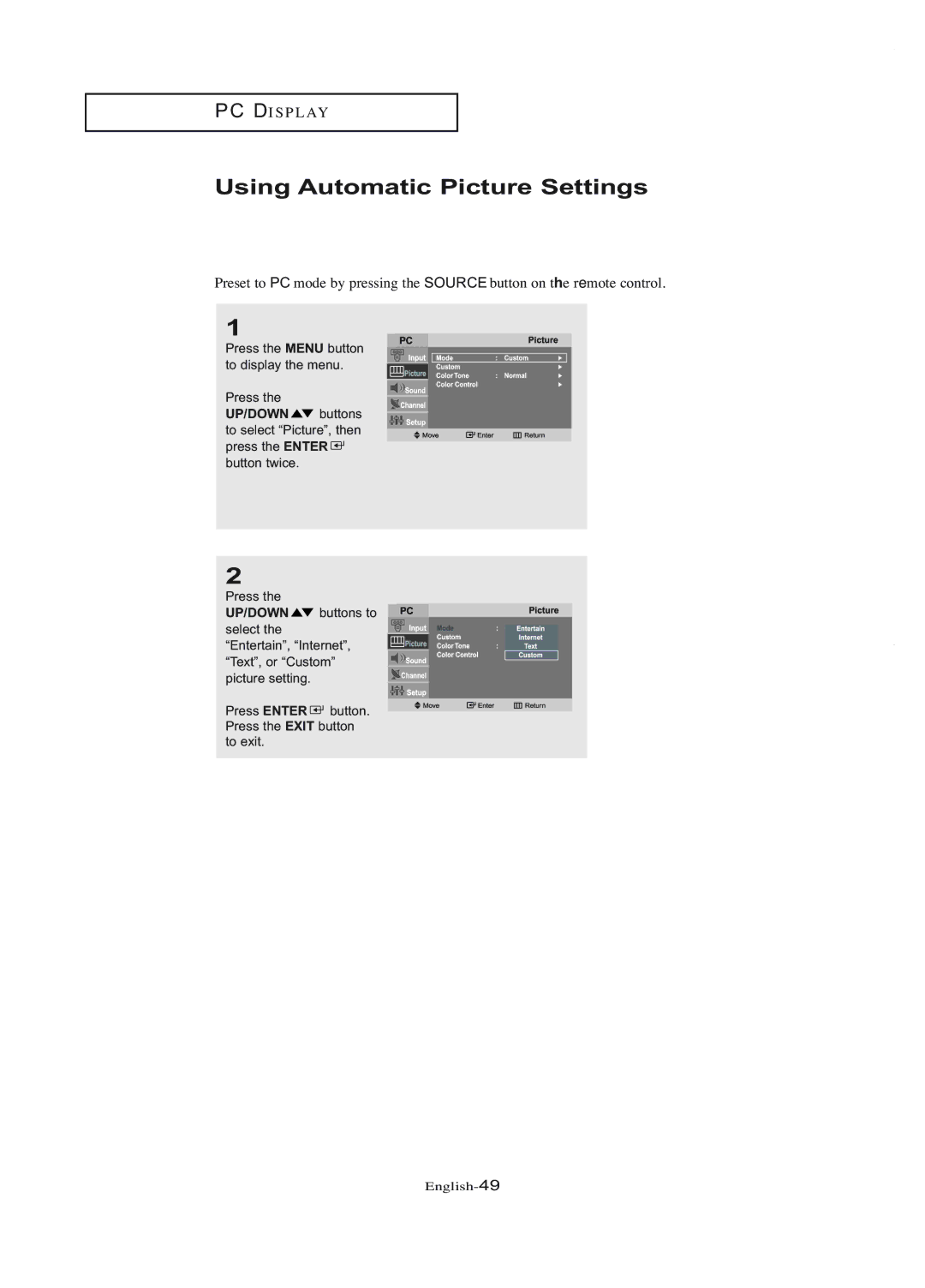 Samsung LT-P1745U manual English-49 