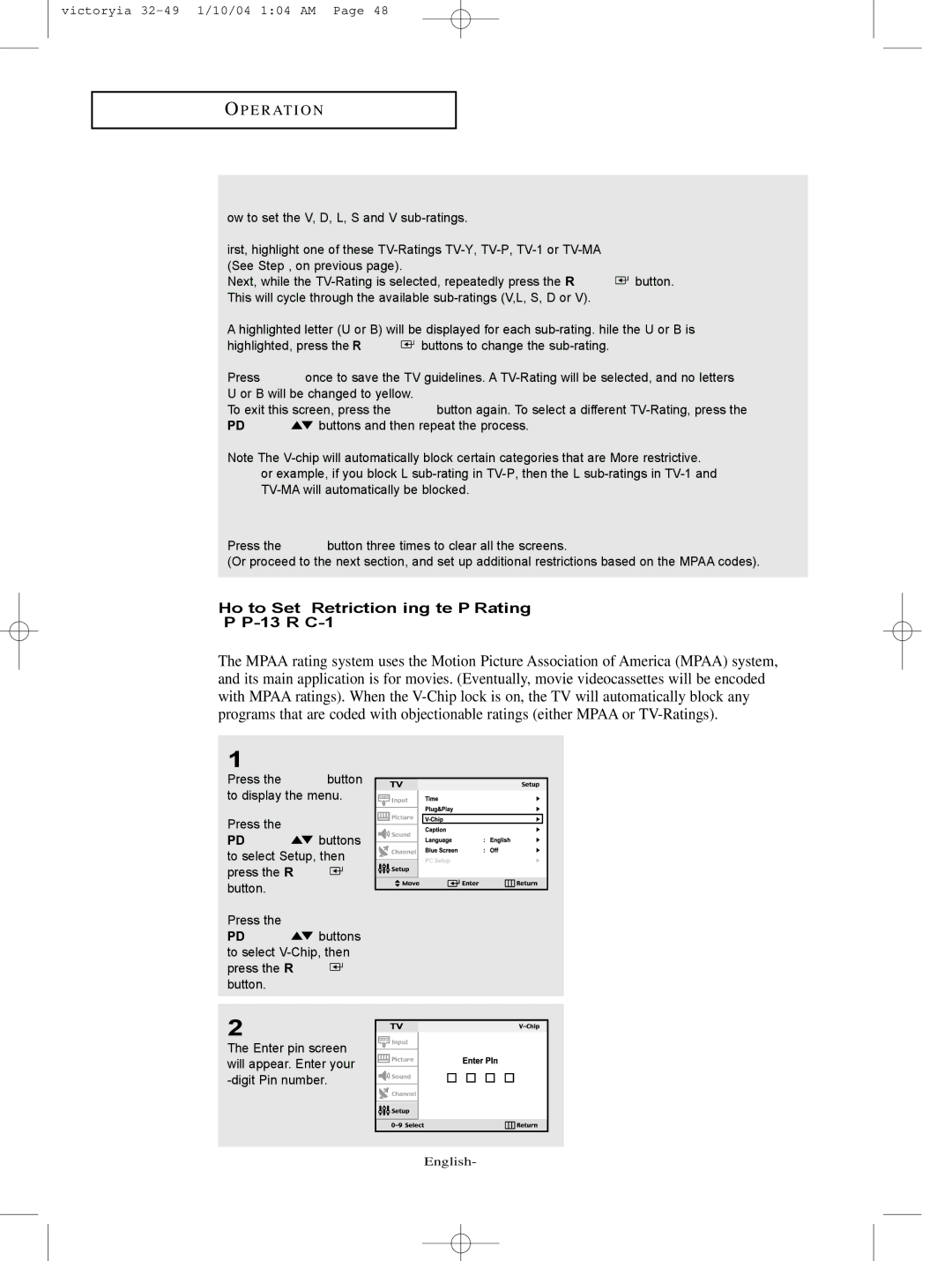 Samsung LT-P227W manual English-48 