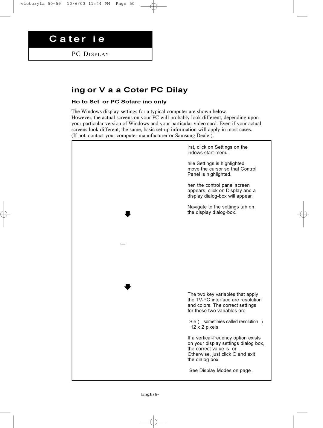 Samsung LT-P227W manual Using Your TV as a Computer PC Display, How to Set up Your PC Software Windows only 