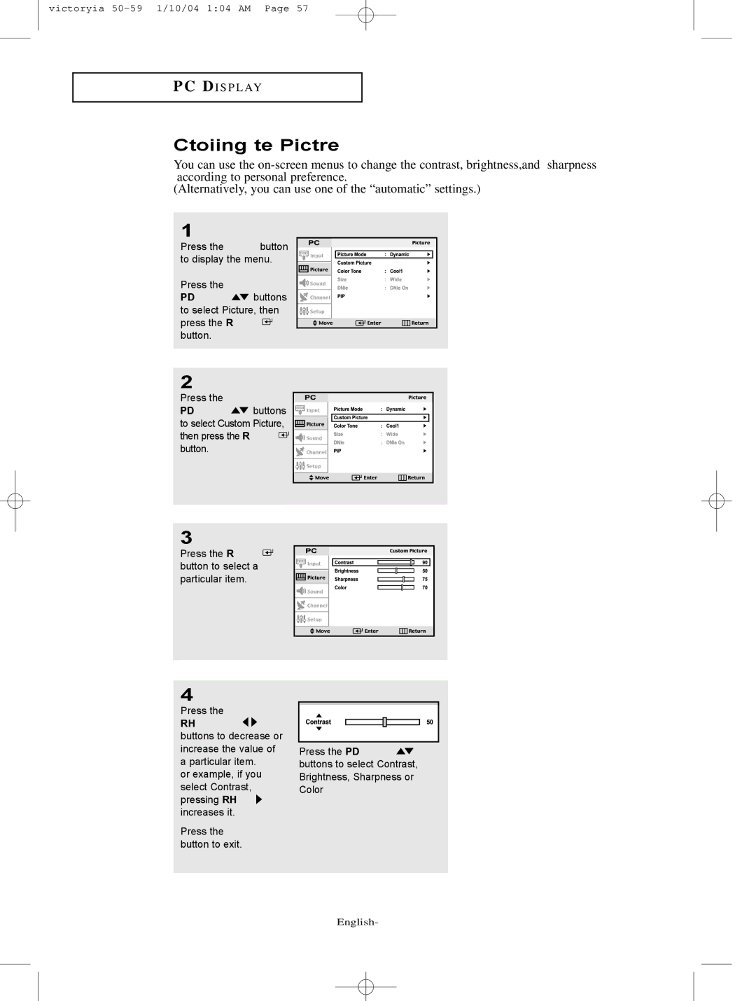 Samsung LT-P227W manual English-57 