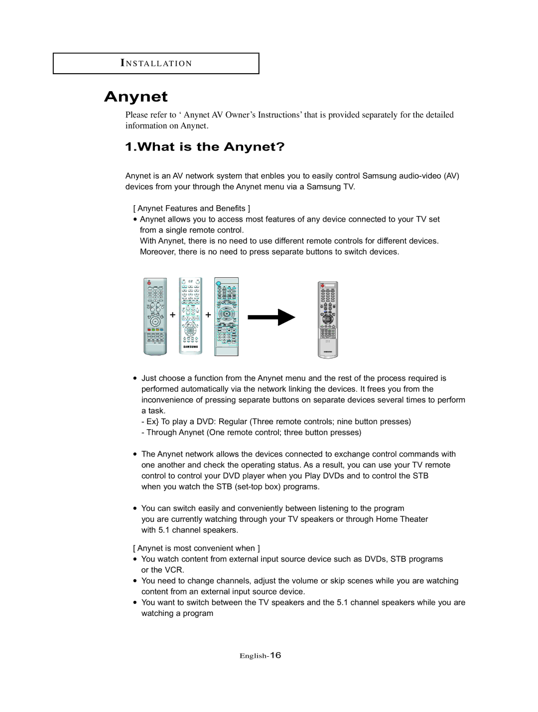 Samsung LT-P326W manual What is the Anynet? 