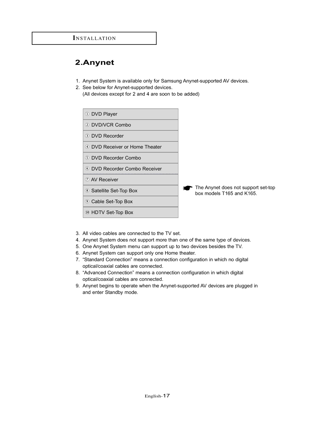 Samsung LT-P326W manual Anynet 