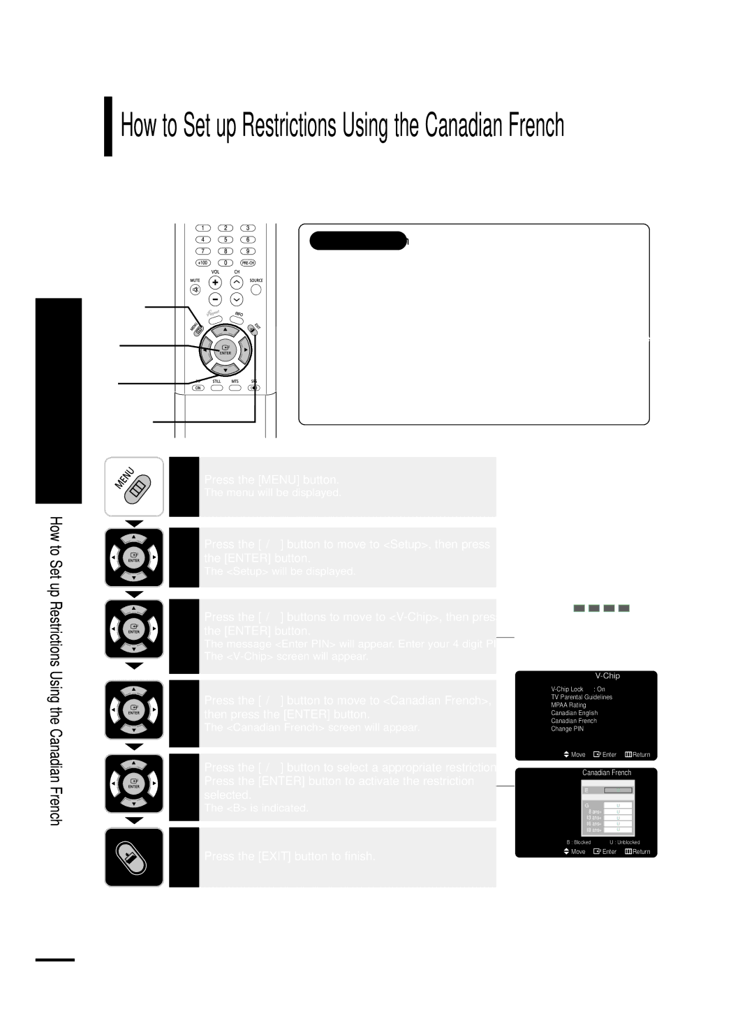 Samsung LT-P468W manual Canadian French 