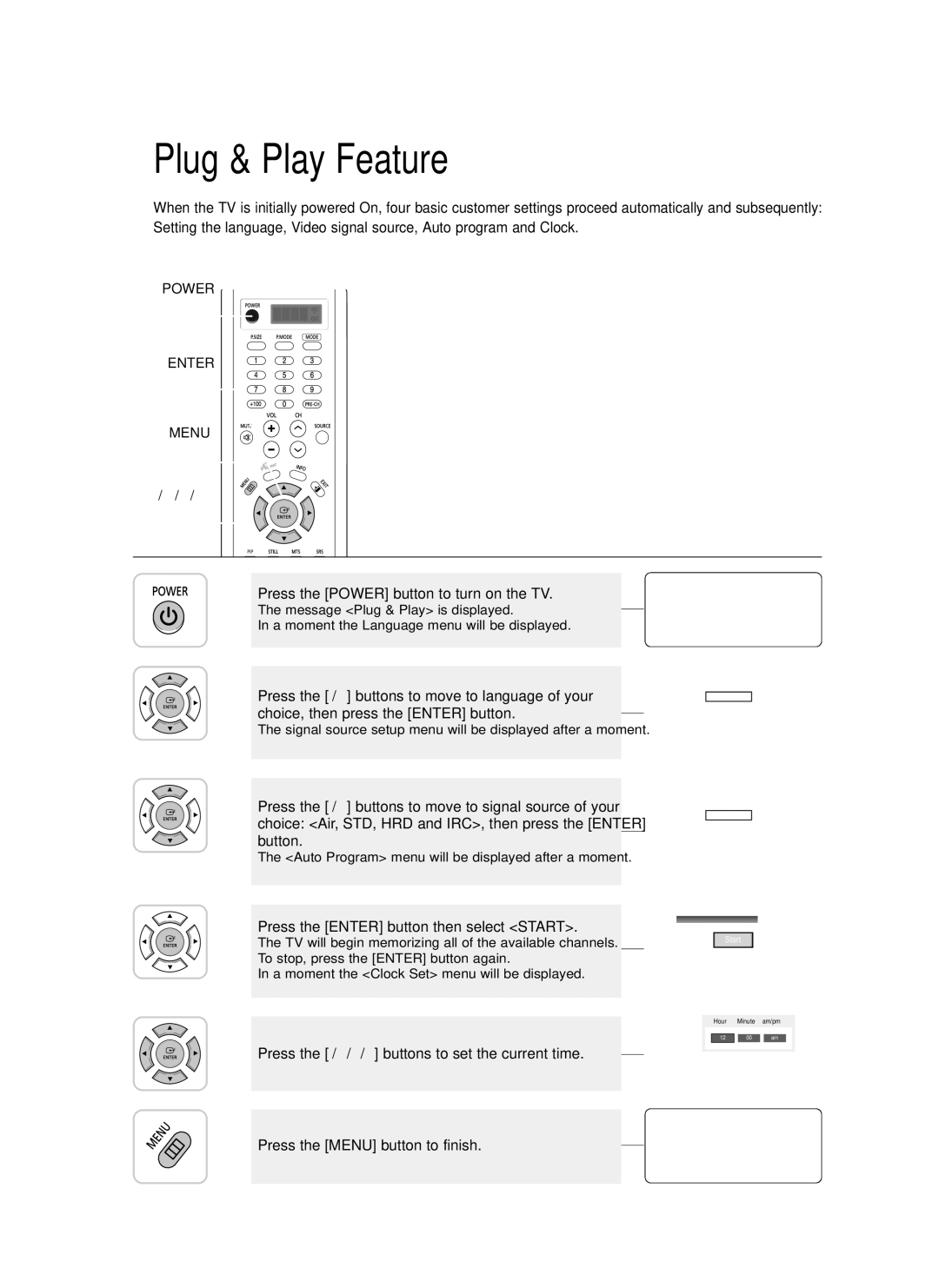 Samsung LT-P468W manual Plug & Play Feature 