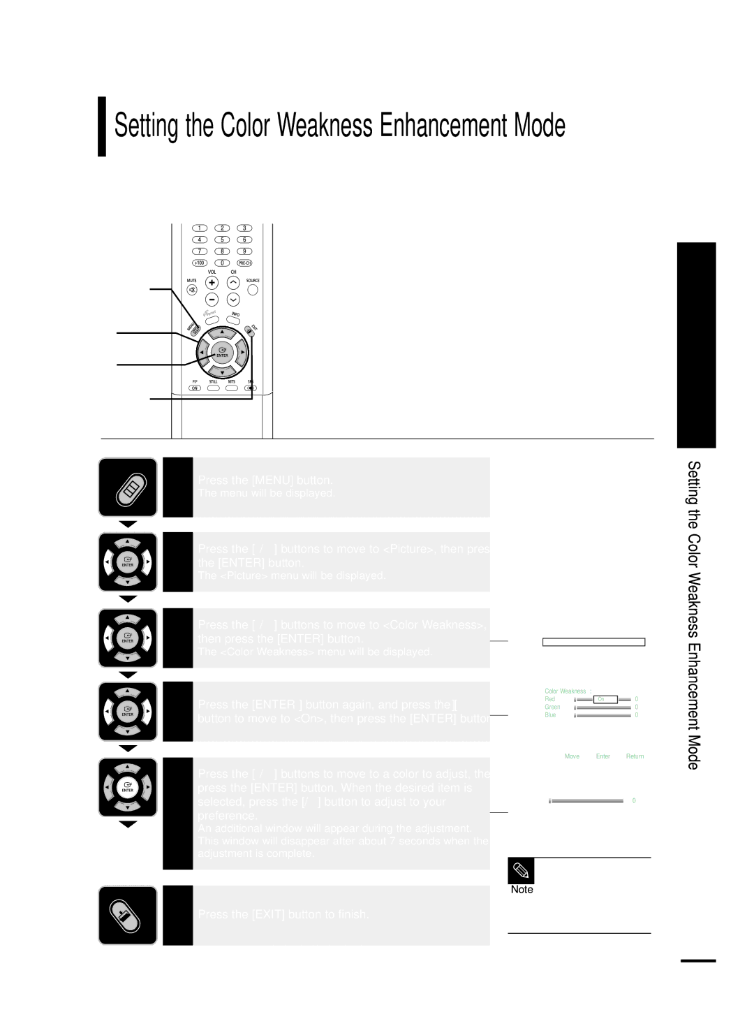 Samsung LT-P468W manual Preference, Be used in DNIe, It does not work in PC mode 