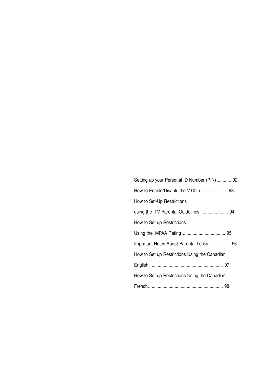 Samsung LT-P468W manual How to Enable/Disable the V-Chip, Using the TV Parental Guidelines 