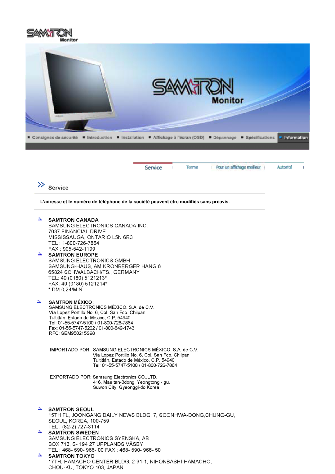 Samsung LT17GSESS/EDC, LT17GSESSZ/EDC manual Service 