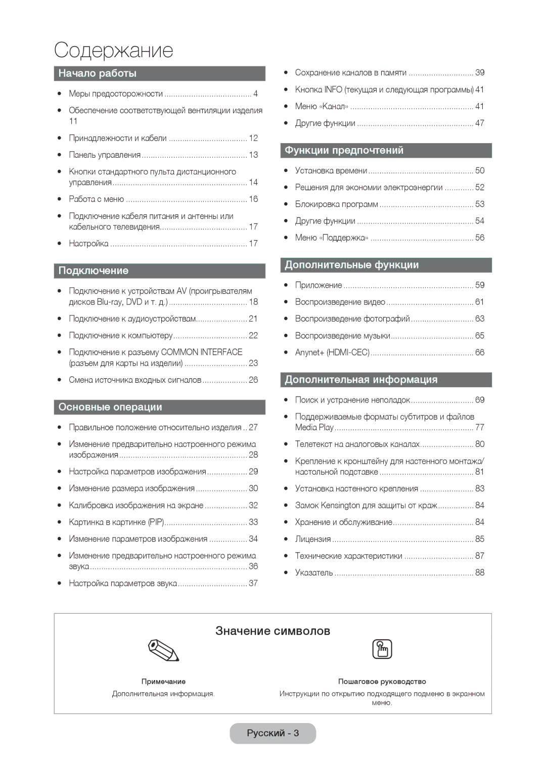 Samsung LT19C350EXQ/RU, LT22C350EX/CI, LT22C350EXQ/RU manual Значение символов 