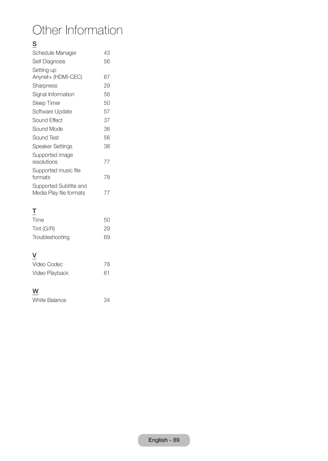 Samsung LT22C350EXQ/RU, LT19C350EXQ/RU, LT22C350EX/CI manual Other Information 