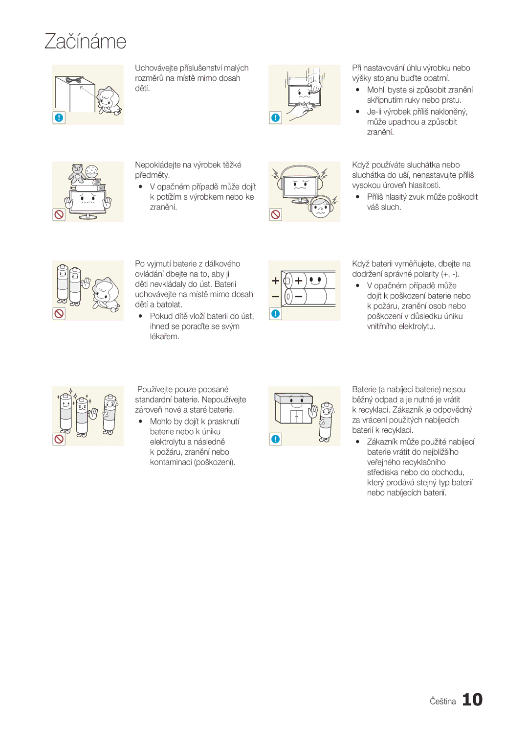 Samsung LT22A300EW/EN, LT27A300EW/EN manual Ihned se poraďte se svým Lékařem Používejte pouze popsané 