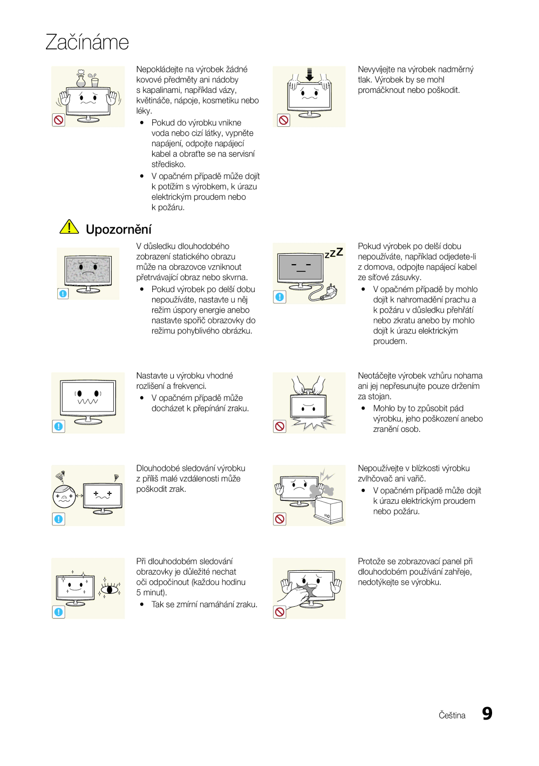 Samsung LT27A300EW/EN, LT22A300EW/EN manual Požáru, Nepoužíváte, nastavte u něj 