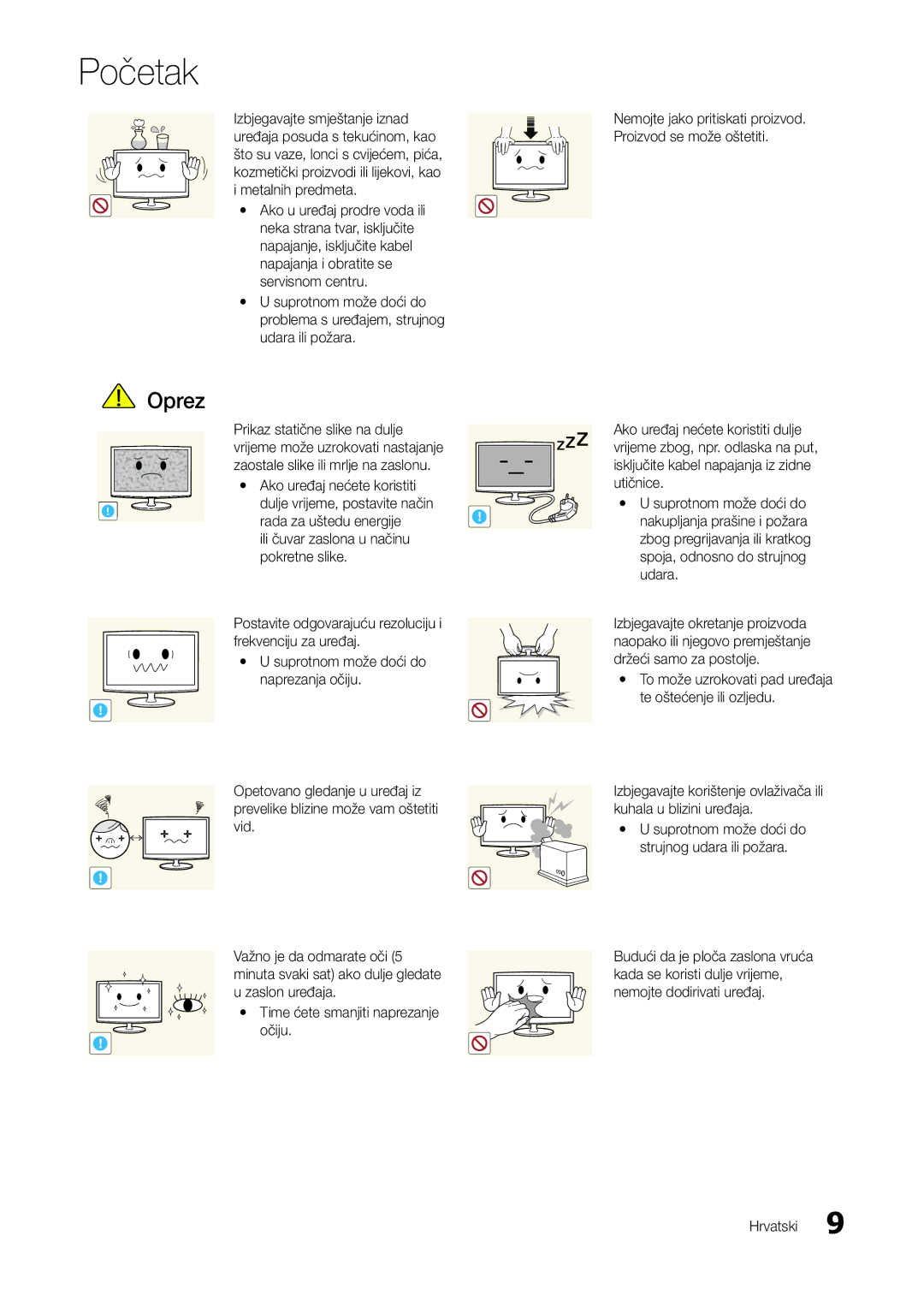 Samsung LT27A300EW/EN, LT22A300EW/EN manual Postavite odgovarajuću rezoluciju i frekvenciju za uređaj 