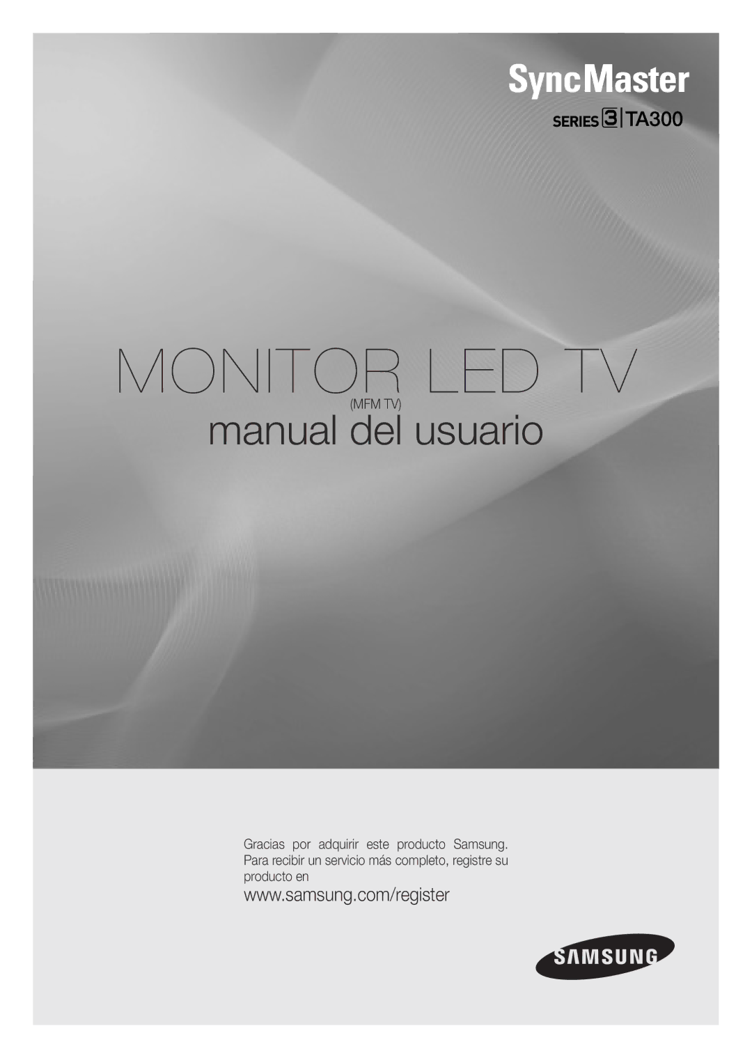 Samsung LT22A300EW/EN manual Monitor LED TV 