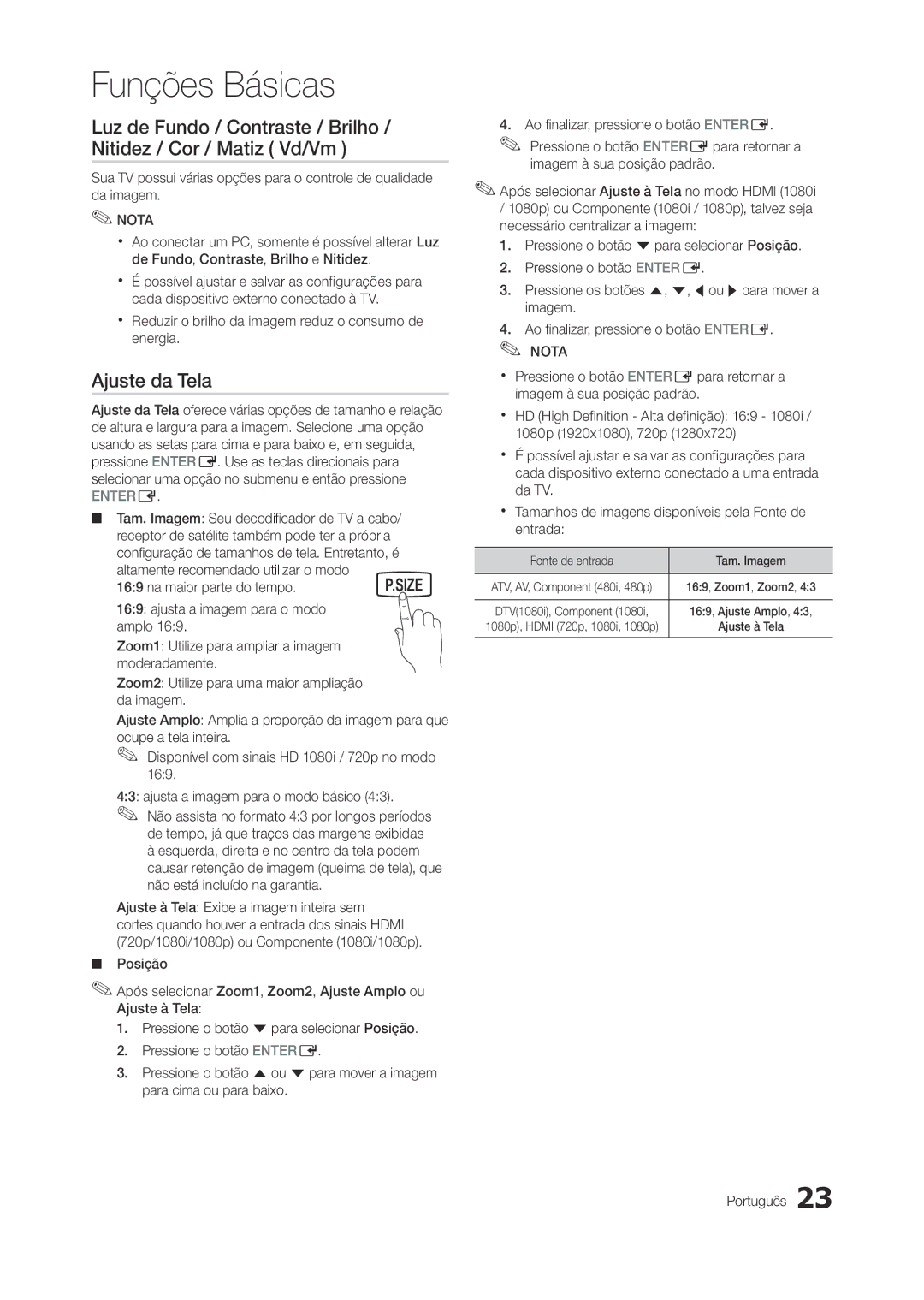 Samsung LT22A300EW/EN manual Ajuste da Tela, Xx Reduzir o brilho da imagem reduz o consumo de energia, Cabo 