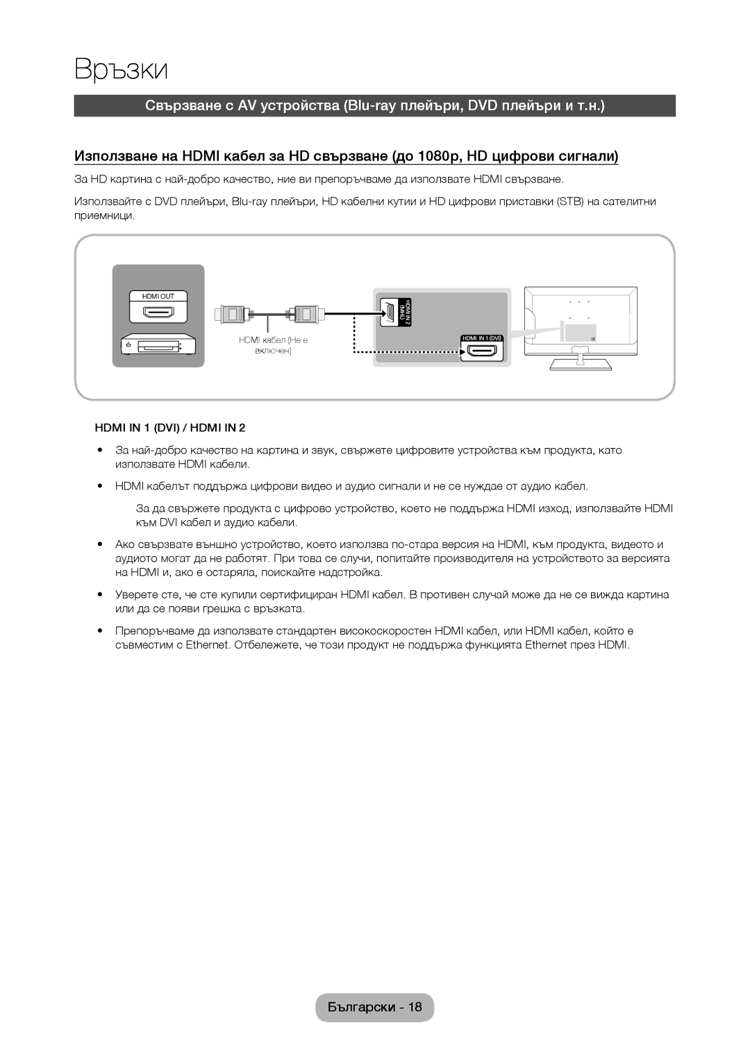 Samsung LT27C350EW/EN, LT22C350EW/EN, LT24C350EW/EN, LT24C370EW/EN, LT27C370EW/EN manual Връзки 