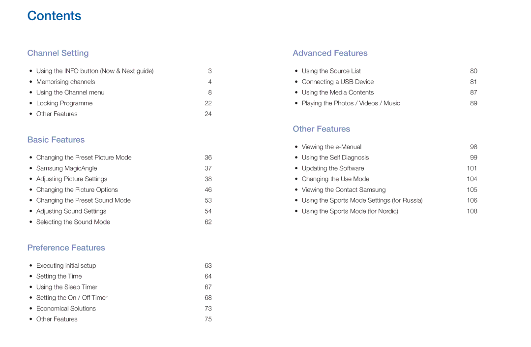 Samsung LT22E310EX/RU manual Contents 