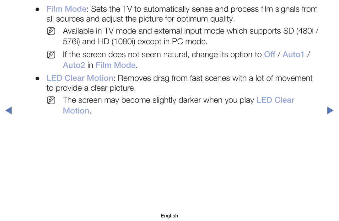 Samsung LT22E310EX/RU manual Auto2 in Film Mode, Motion 