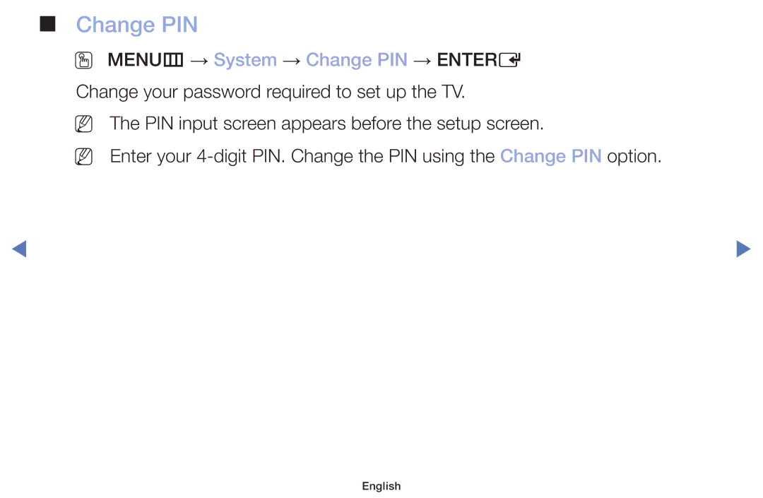 Samsung LT22E310EX/RU manual Change PIN 