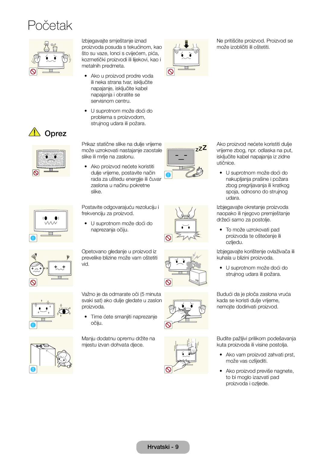 Samsung LT22E390EW/EN, LT24E390EW/EN, LT24E390EX/EN manual Očiju 