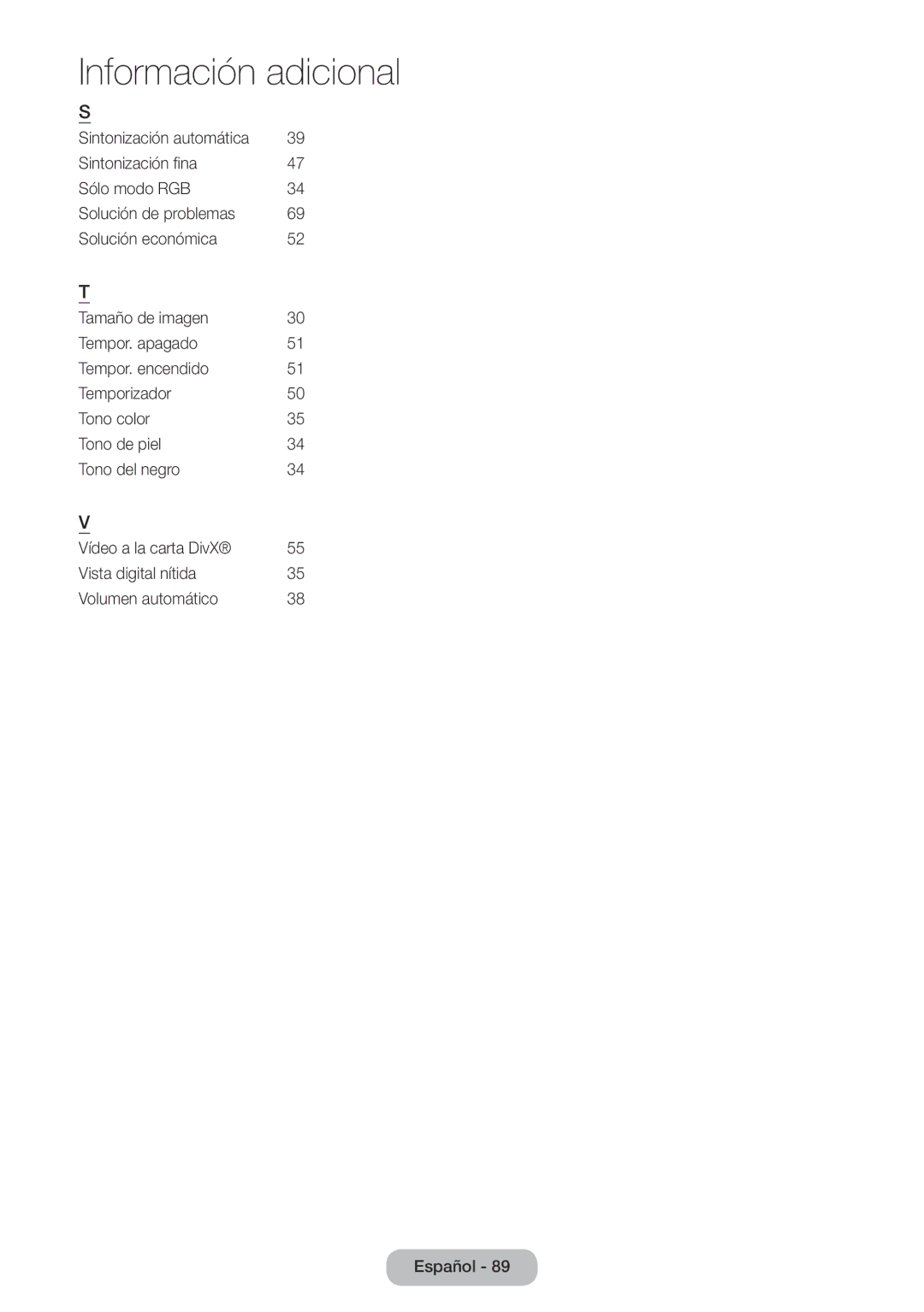 Samsung LT24E390EW/EN, LT22E390EW/EN manual Sintonización automática 