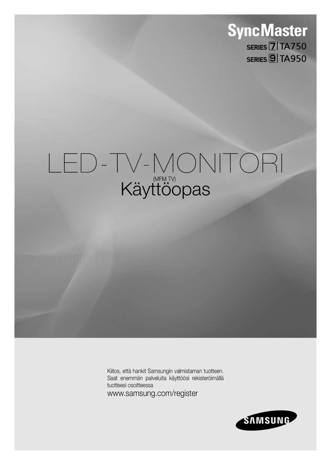 Samsung LT27A950EX/XE, LT23A750EX/XE, LT27A750EX/XE manual Led-Tv-Monitori 