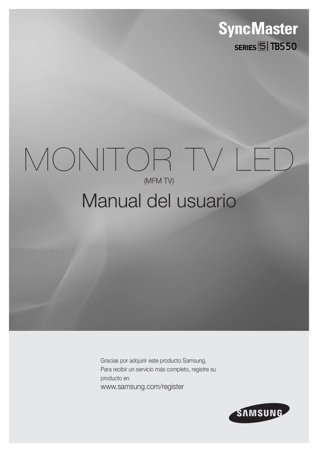 Samsung LT23B550EW/EN manual Monitor TV LED 