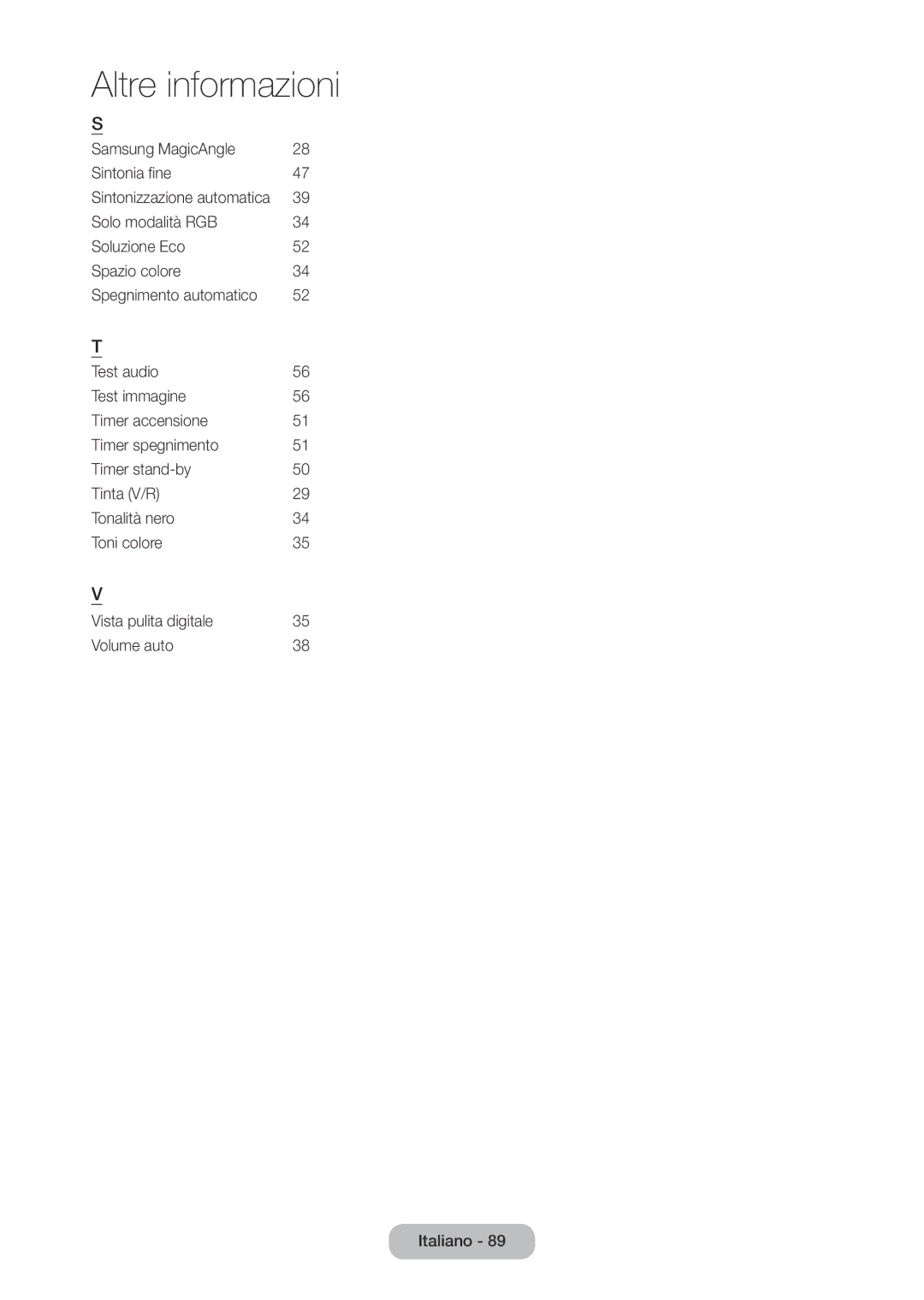 Samsung LT27C370EW/EN, LT23C350EW/EN, LT22C350EW/EN, LT24C350EW/EN, LT27C350EW/EN manual Sintonizzazione automatica 