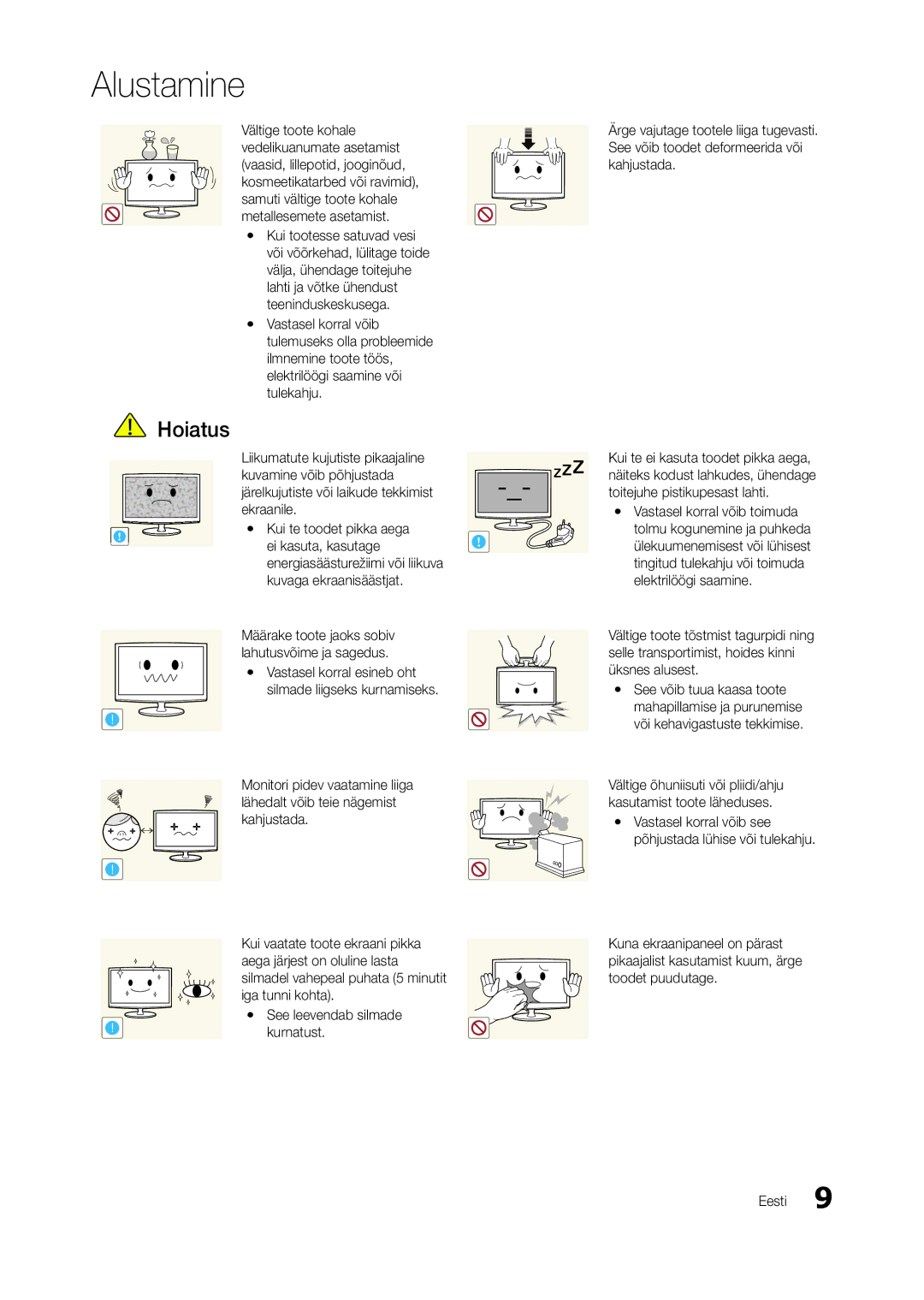 Samsung LT23A550EW/EN, LT24A350EW/EN, LT23A350EW/EN, LT22A350EW/EN, LT22A550EW/EN, LT24A550EW/EN manual Alustamine 