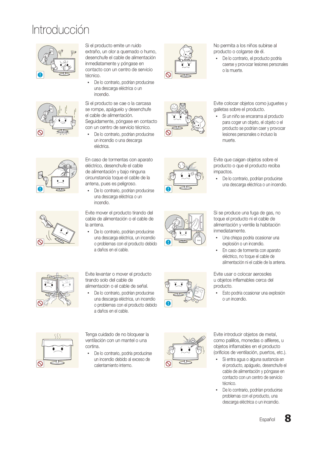 Samsung LT19B300EW/EN manual Si el producto emite un ruido, Inmediatamente y póngase en, Técnico, El cable de alimentación 