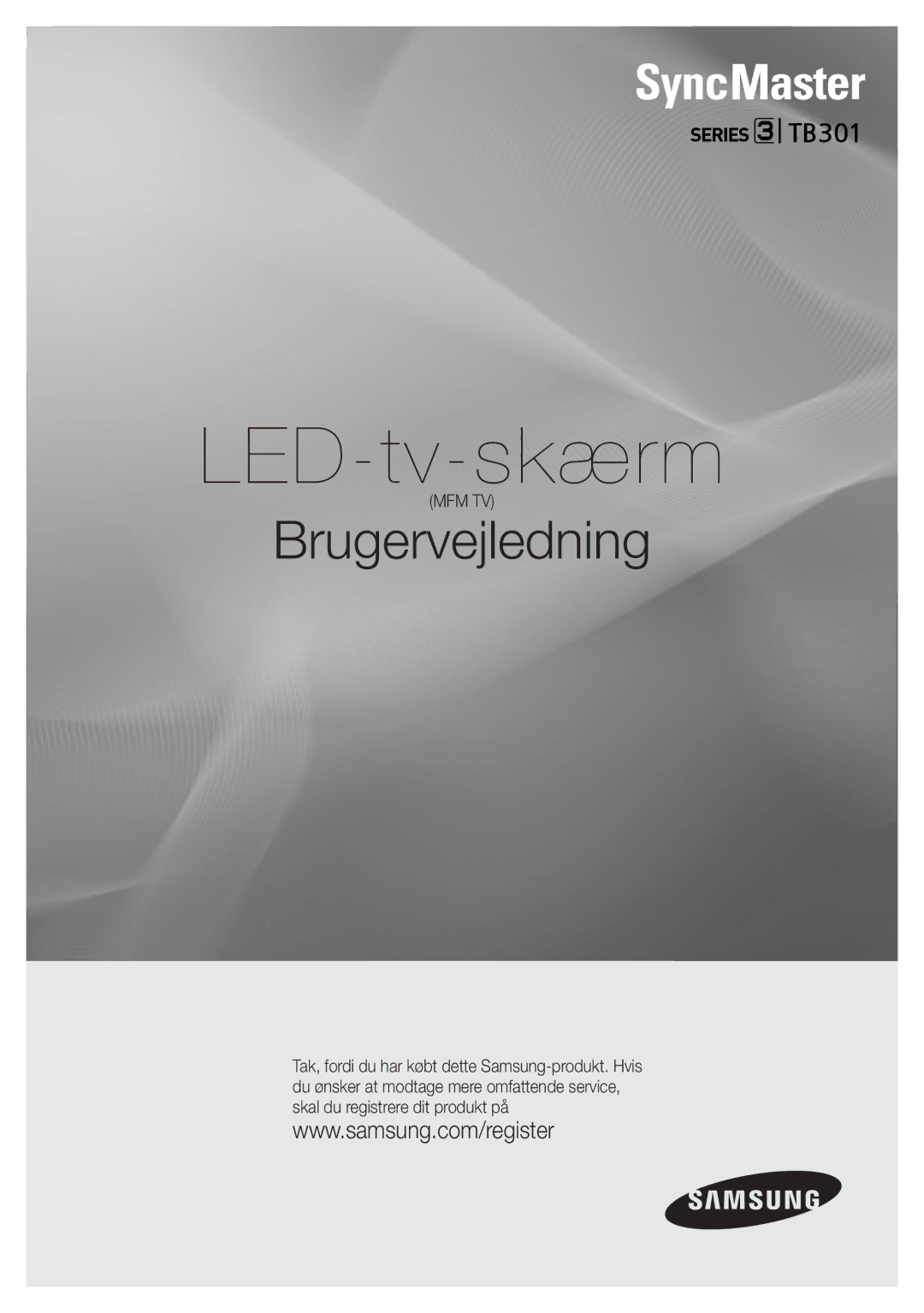 Samsung LT24B301EWY/XE manual LED-tv-skærm 