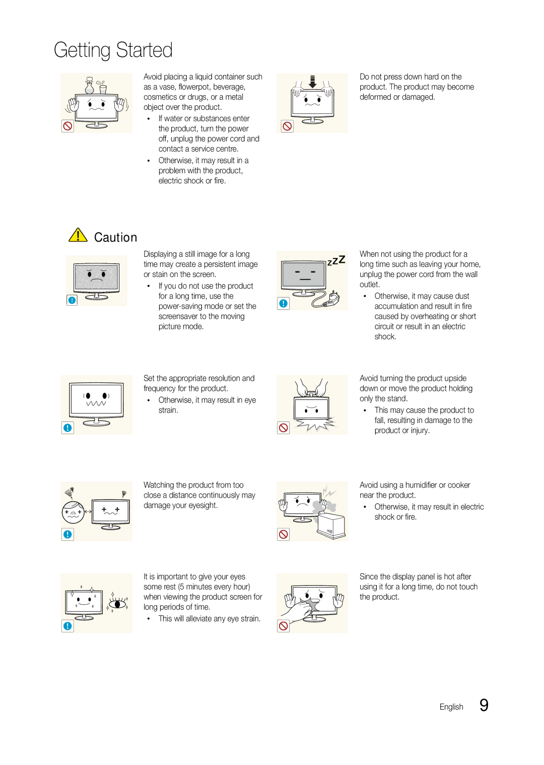 Samsung LT24B301MA/CH manual If water or substances enter 