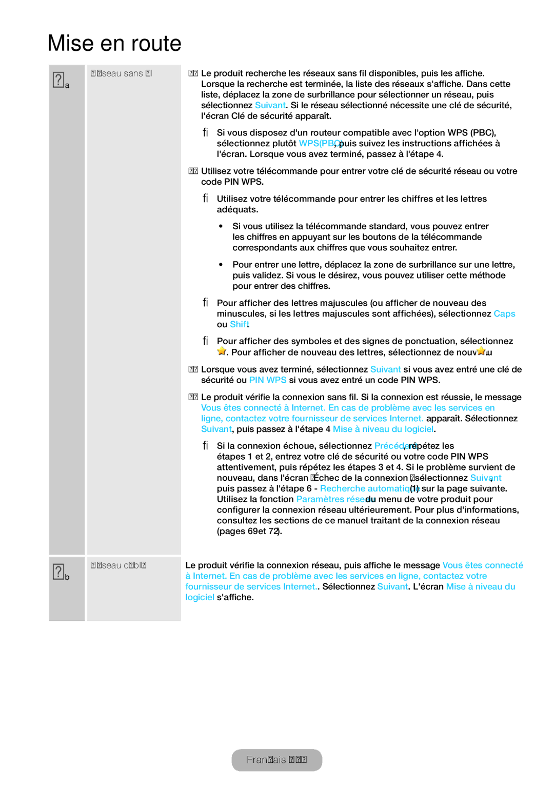 Samsung LT24B750EW/EN, LT27B750EW/EN manual Ou Shift, Suivant , puis passez à létape 4 Mise à niveau du logiciel 