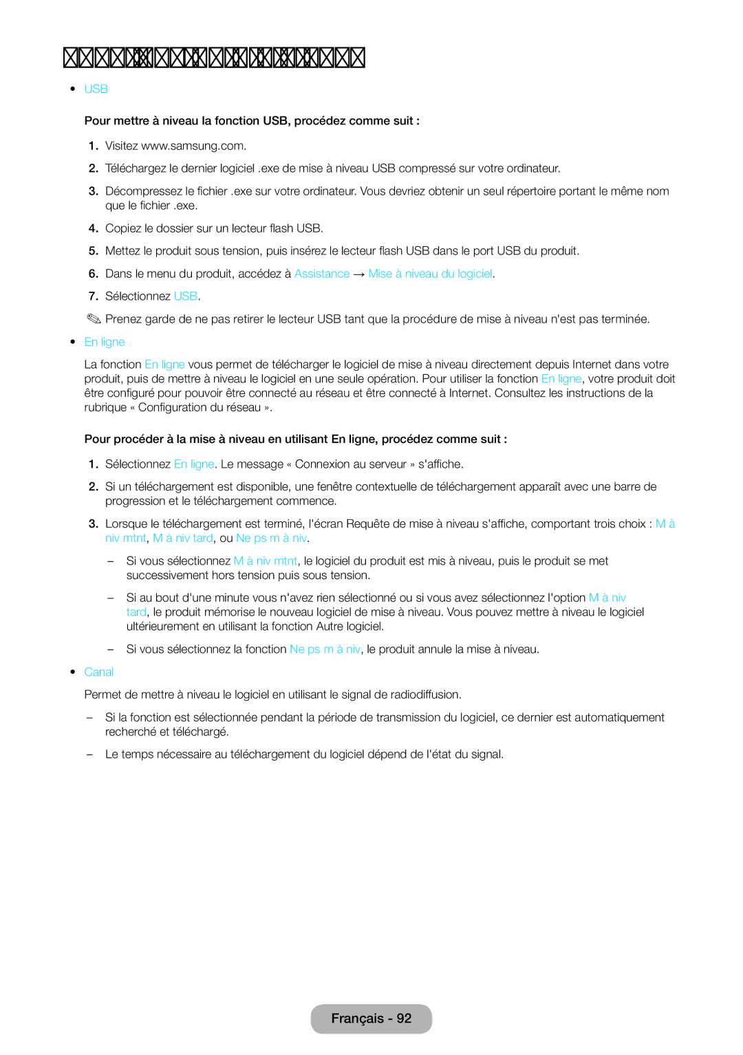 Samsung LT24B750EW/EN, LT27B750EW/EN manual Fonctions de préférence 