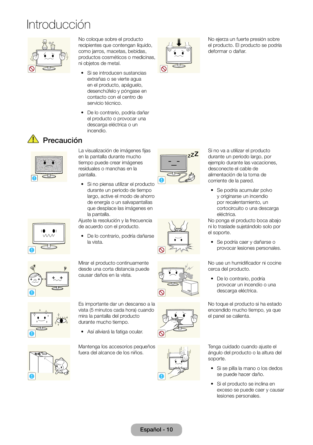 Samsung LT24B750EW/EN, LT27B750EW/EN manual Se podría caer y dañarse o provocar lesiones personales 