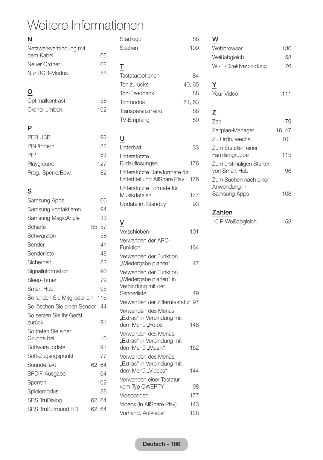 Samsung LT24B750EW/EN, LT24B750EWV/EN, LT27B750EWV/EN, LT27B750EW/EN manual Zahlen, Pip 