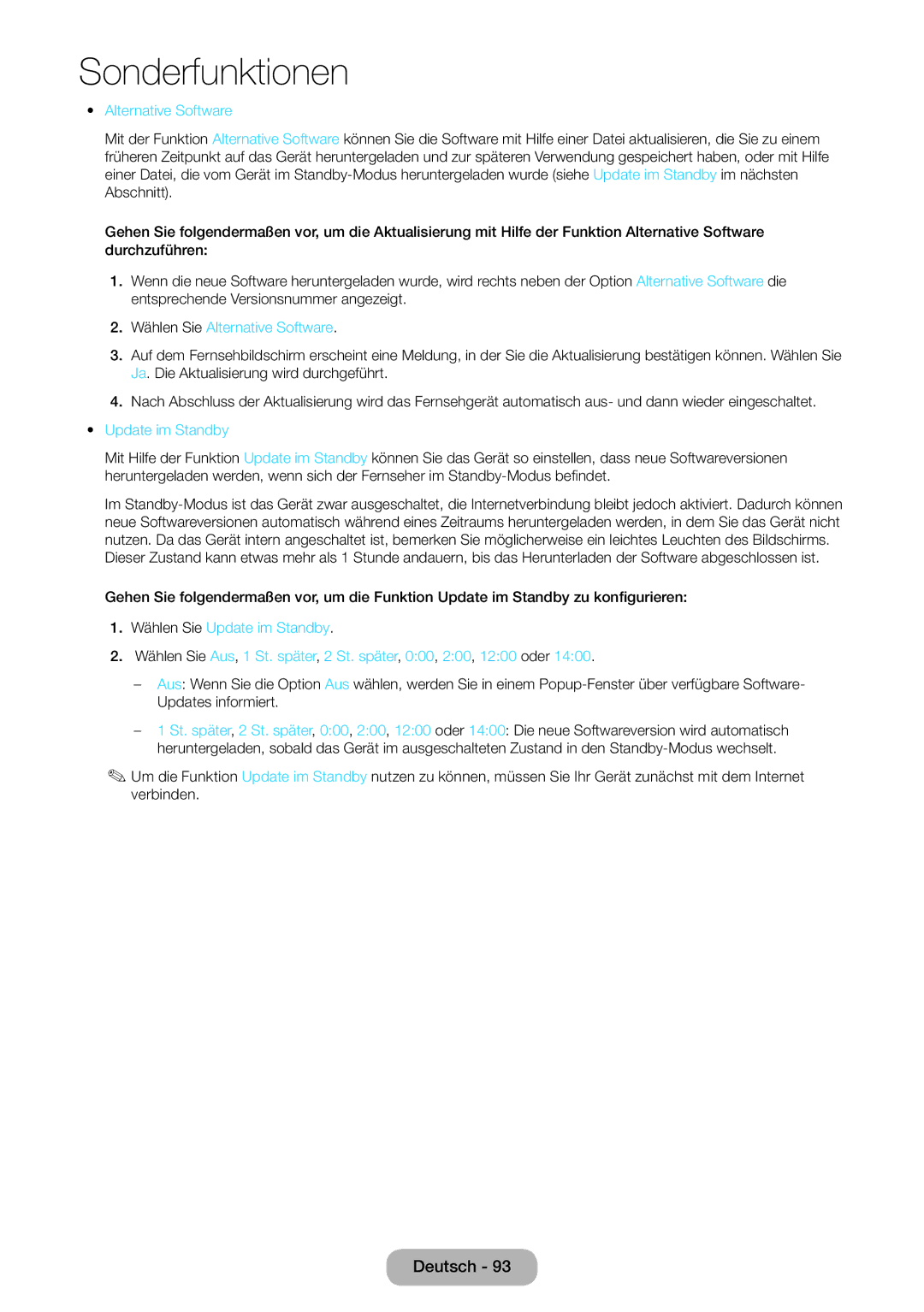 Samsung LT27B750EWV/EN, LT24B750EWV/EN, LT24B750EW/EN, LT27B750EW/EN manual Wählen Sie Alternative Software 