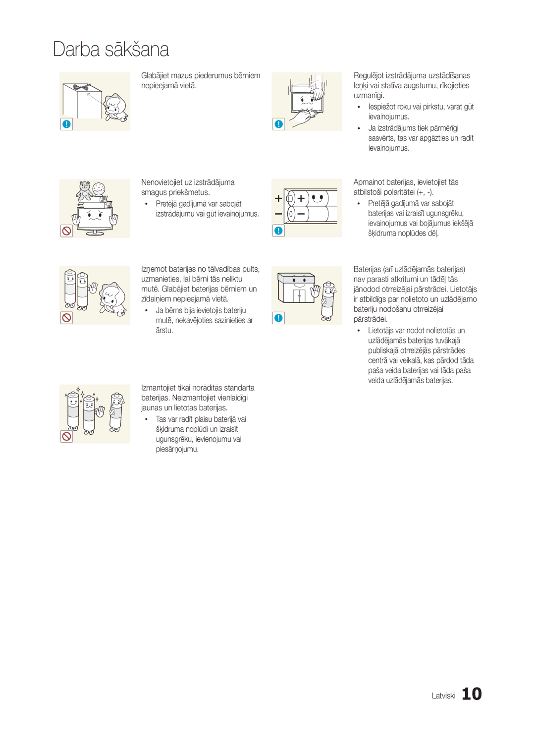 Samsung LT24C300EW/EN, LT24C300EWZ/EN, LT19C300EW/EN manual Glabājiet mazus piederumus bērniem nepieejamā vietā, Ārstu 