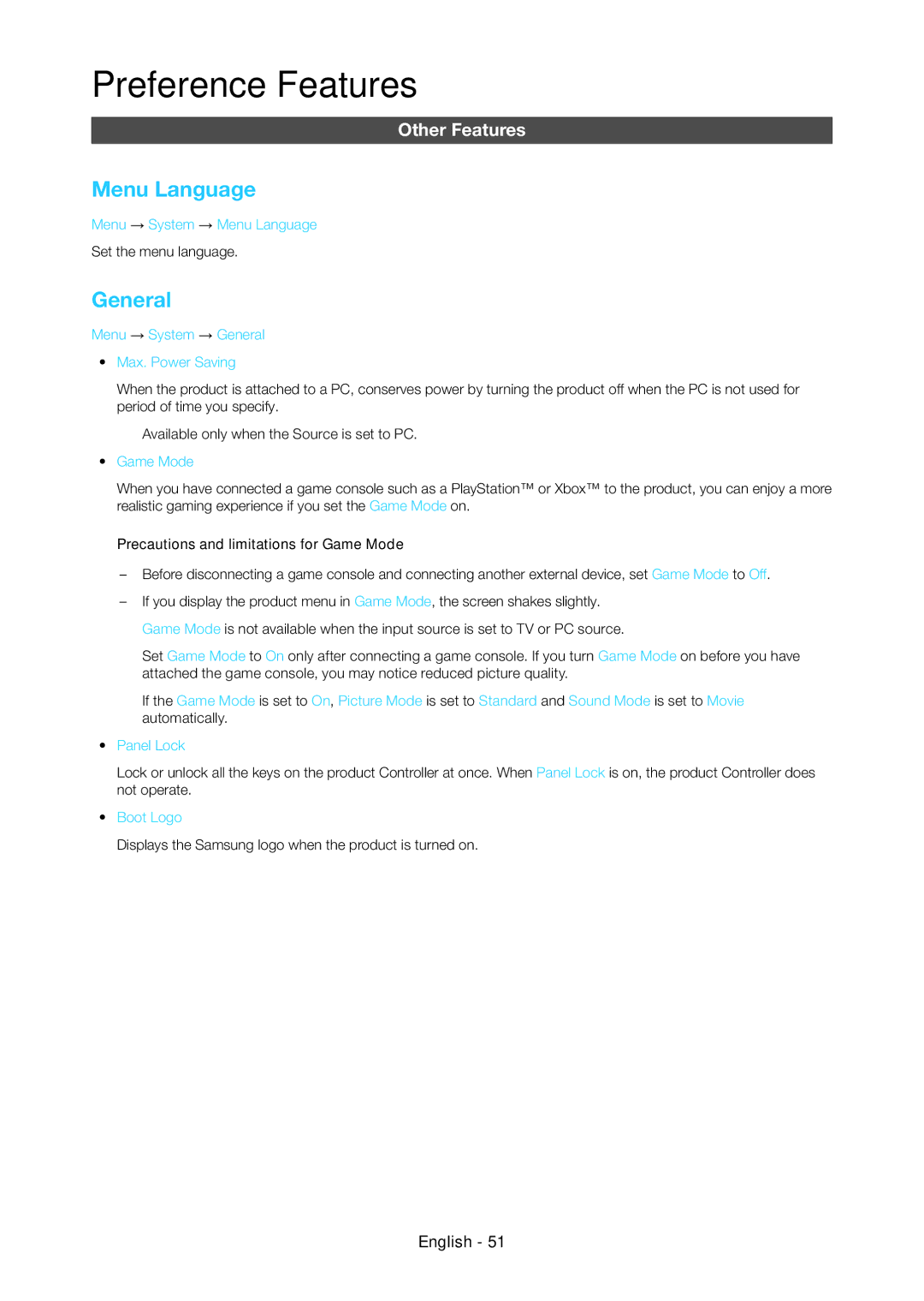 Samsung LT24C350AR/XV, LT24C350ARQMXV, LT23C350MAQ/CH, LT27C370MA/CH, LT23C350MA/CH manual Menu Language, General 