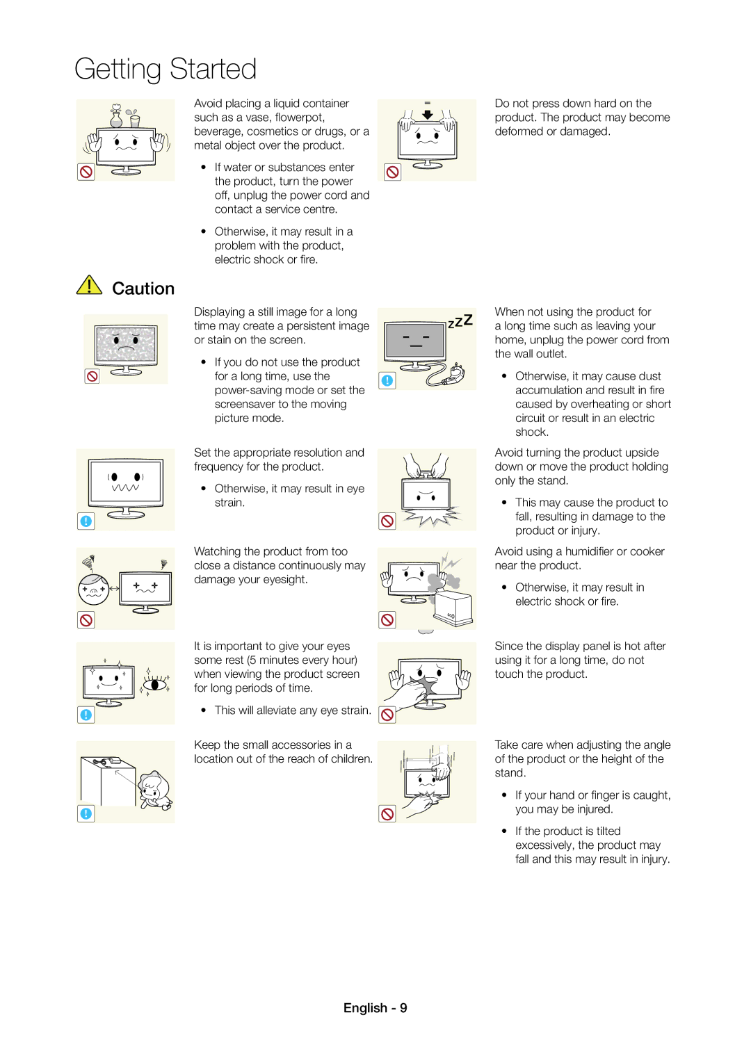 Samsung LT23C350MA/CH, LT24C350ARQMXV, LT24C350AR/XV, LT23C350MAQ/CH, LT27C370MA/CH manual This will alleviate any eye strain 