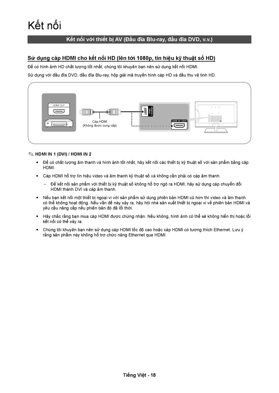 Samsung LT24C350ARQMXV, LT24C350AR/XV manual Kết nối 