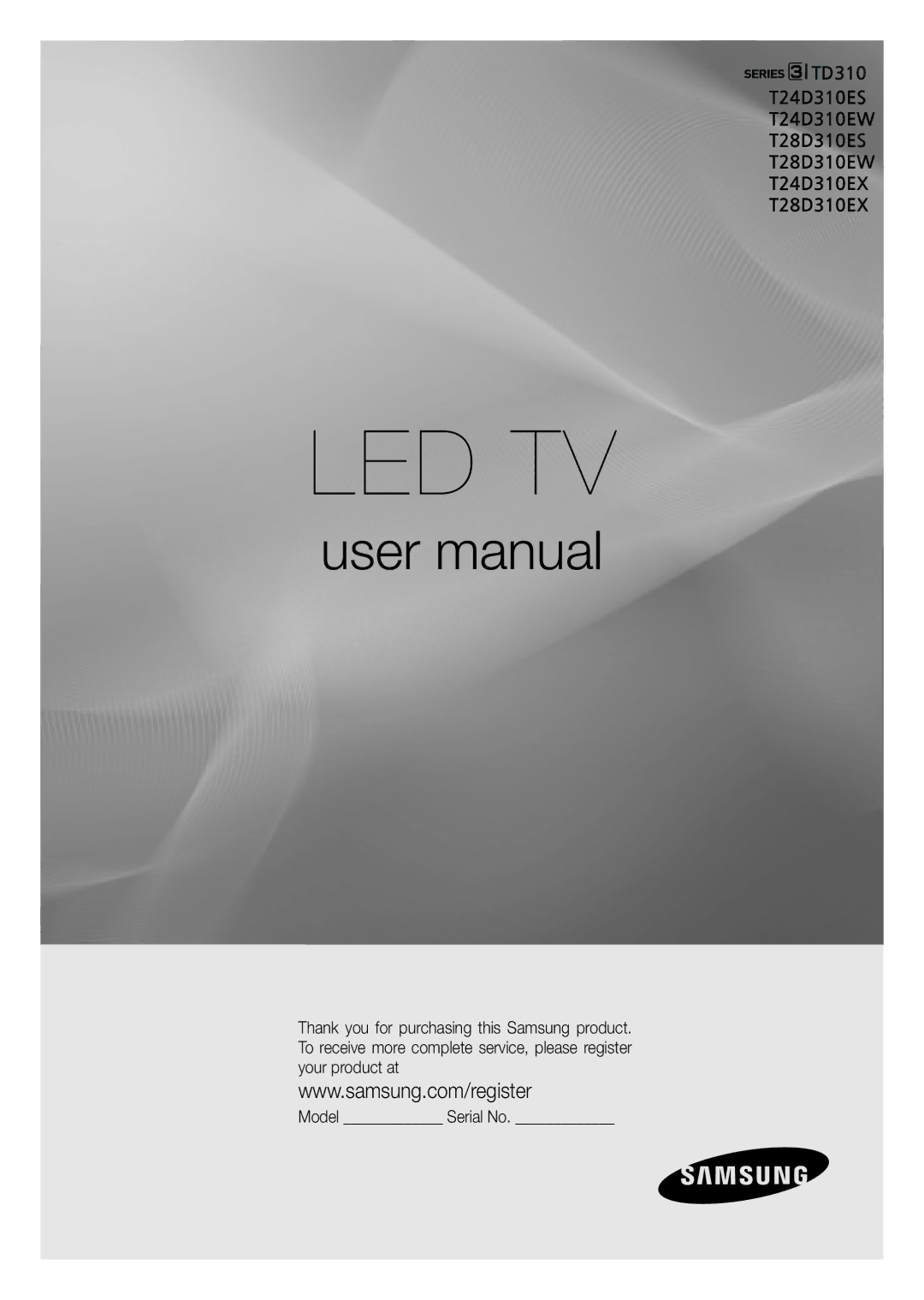 Samsung LT28D310EW/EN, LT24D310EW/EN, LT28D310EX/EN, LT24D310EX/EN, LT24D310EX/RU, LT28D310EX/RU manual Led Tv 