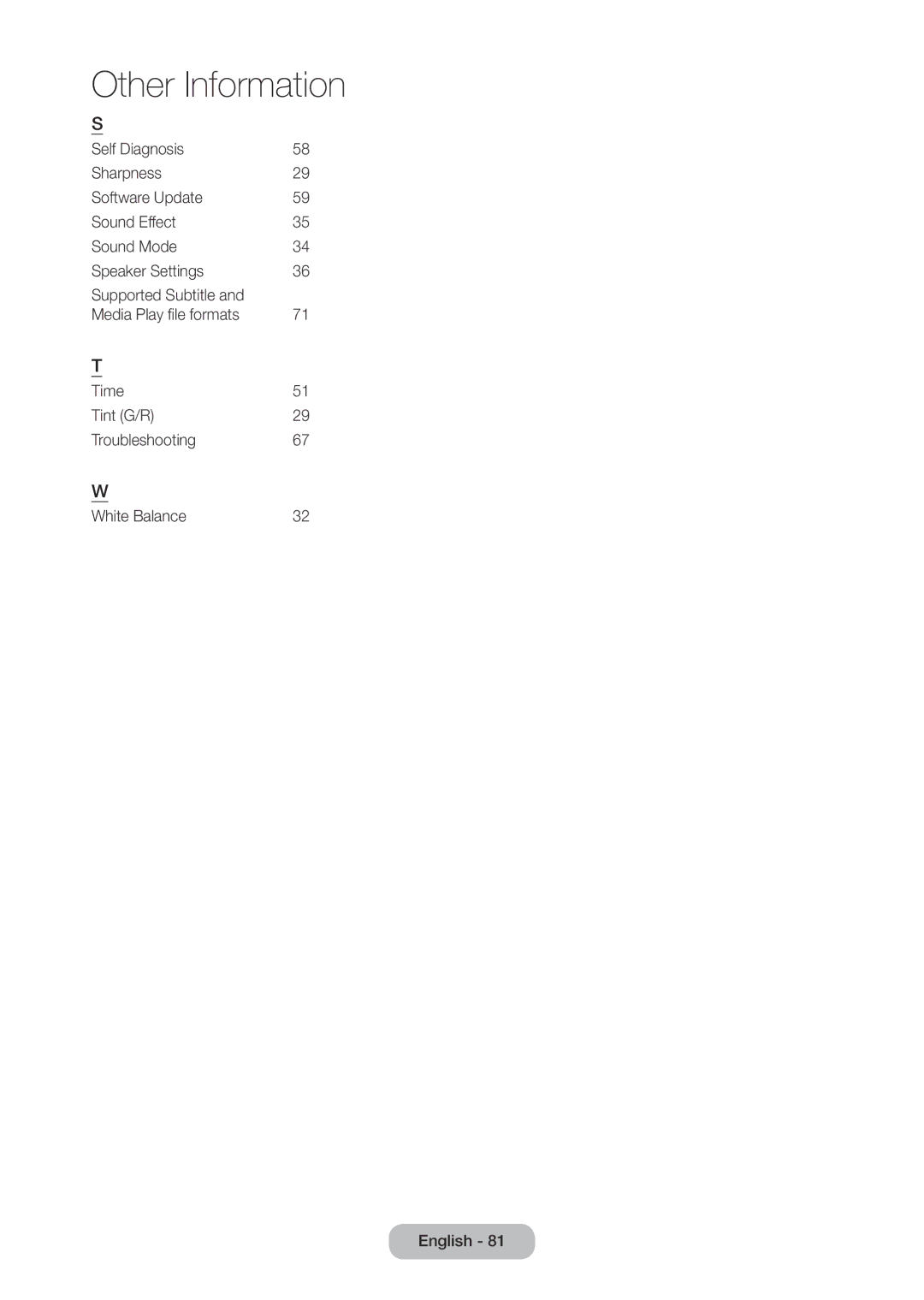 Samsung LT24D310EX/EN, LT24D310EW/EN, LT28D310EW/EN, LT28D310EX/EN, LT24D310EX/RU, LT28D310EX/RU manual Other Information 