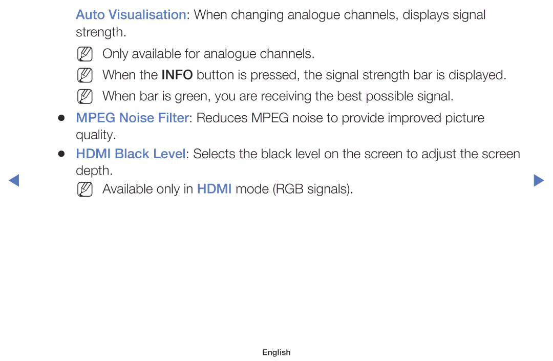 Samsung LT24D310EX/RU, LT24D310EW/EN, LT28D310EW/EN, LT28D310EX/EN manual Depth NN Available only in Hdmi mode RGB signals 