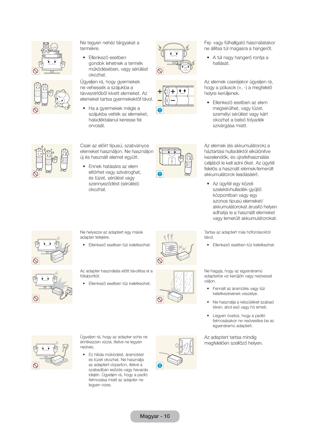 Samsung LT28D310EX/EN, LT24D310EW/EN, LT28D310EW/EN, LT24D310EX/EN manual Magyar 