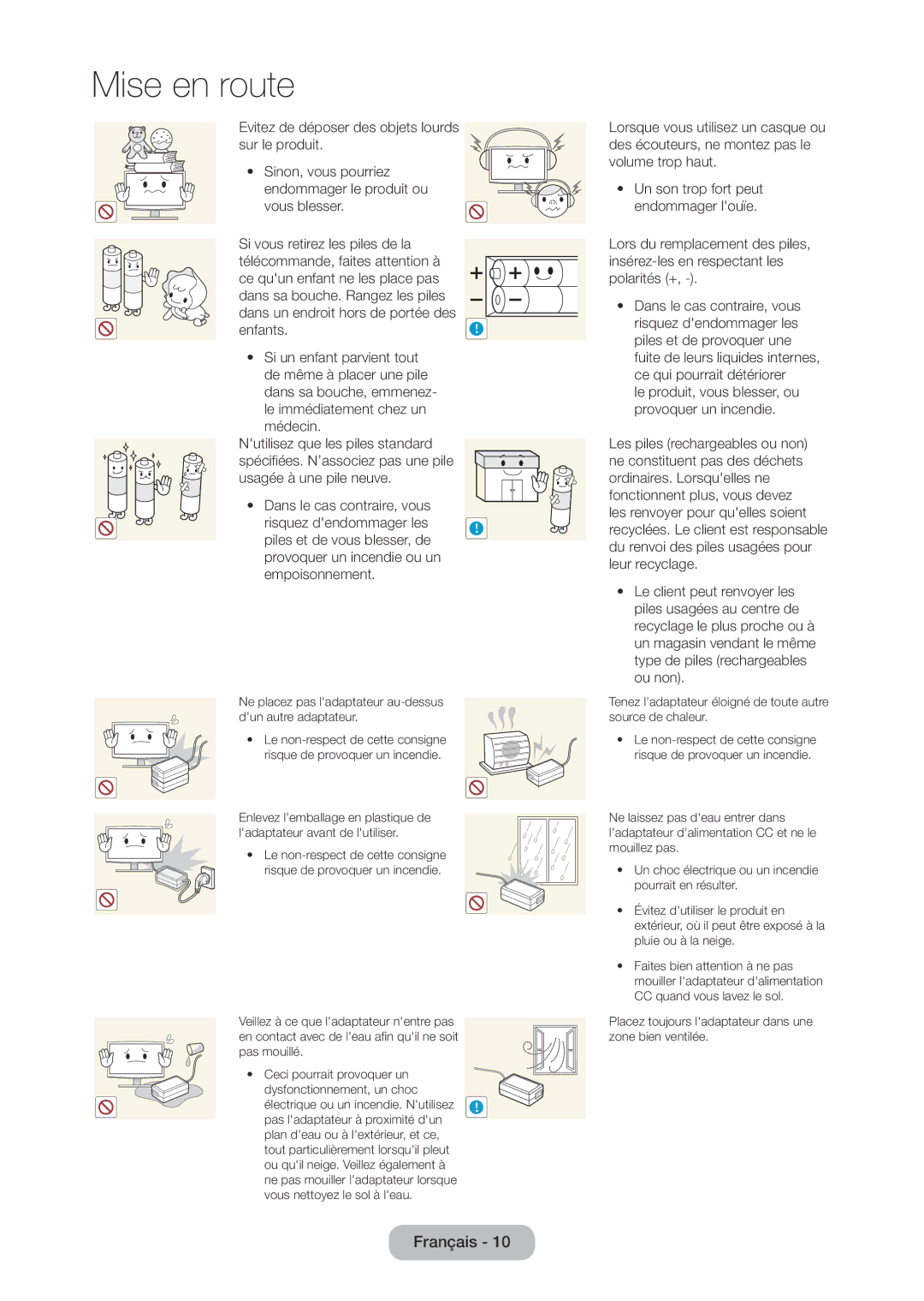 Samsung LT24D310EW/EN, LT28D310EW/EN manual Dans un endroit hors de portée des Enfants 