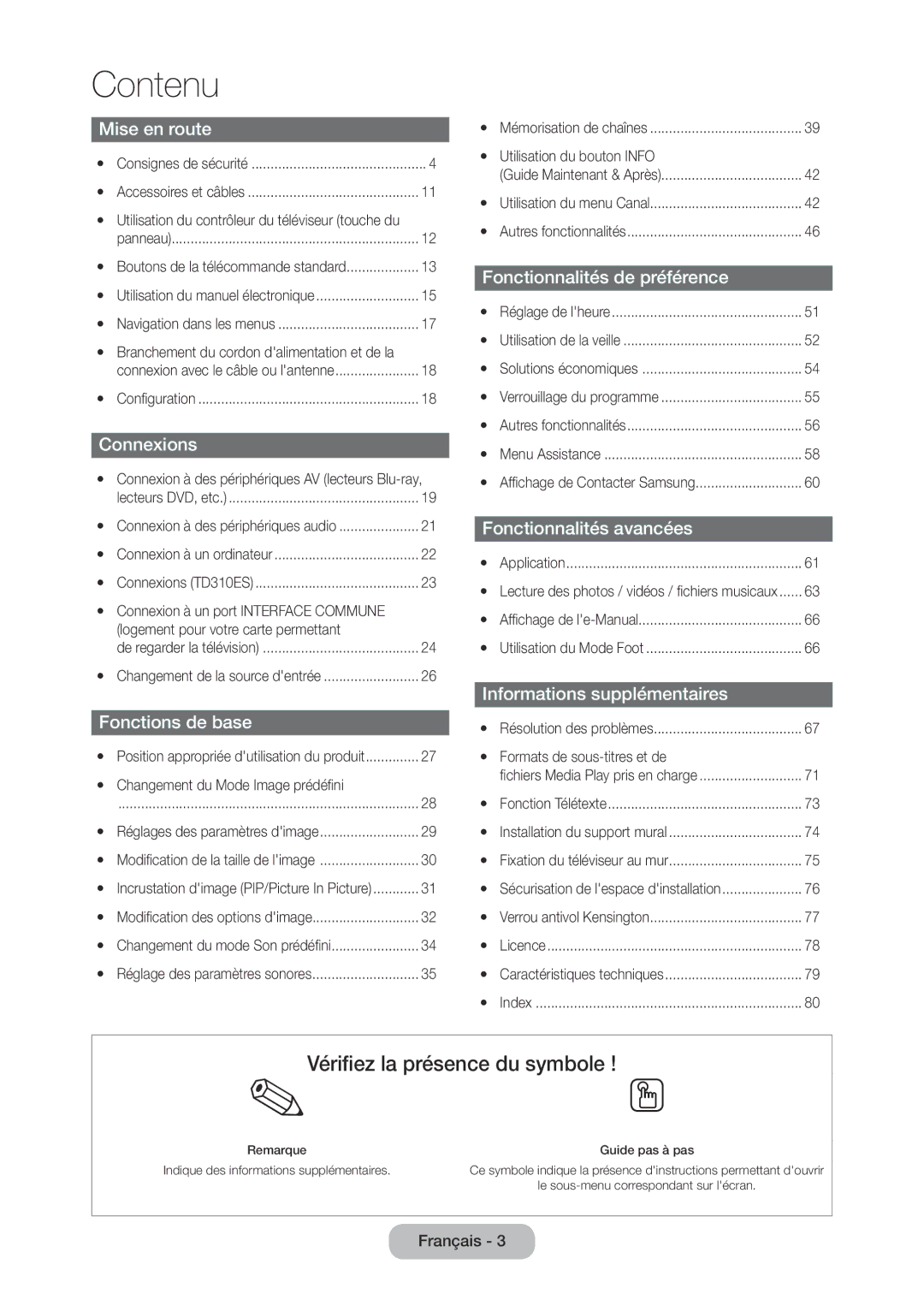 Samsung LT28D310EW/EN, LT24D310EW/EN manual Branchement du cordon dalimentation et de la, Changement du Mode Image prédéfini 