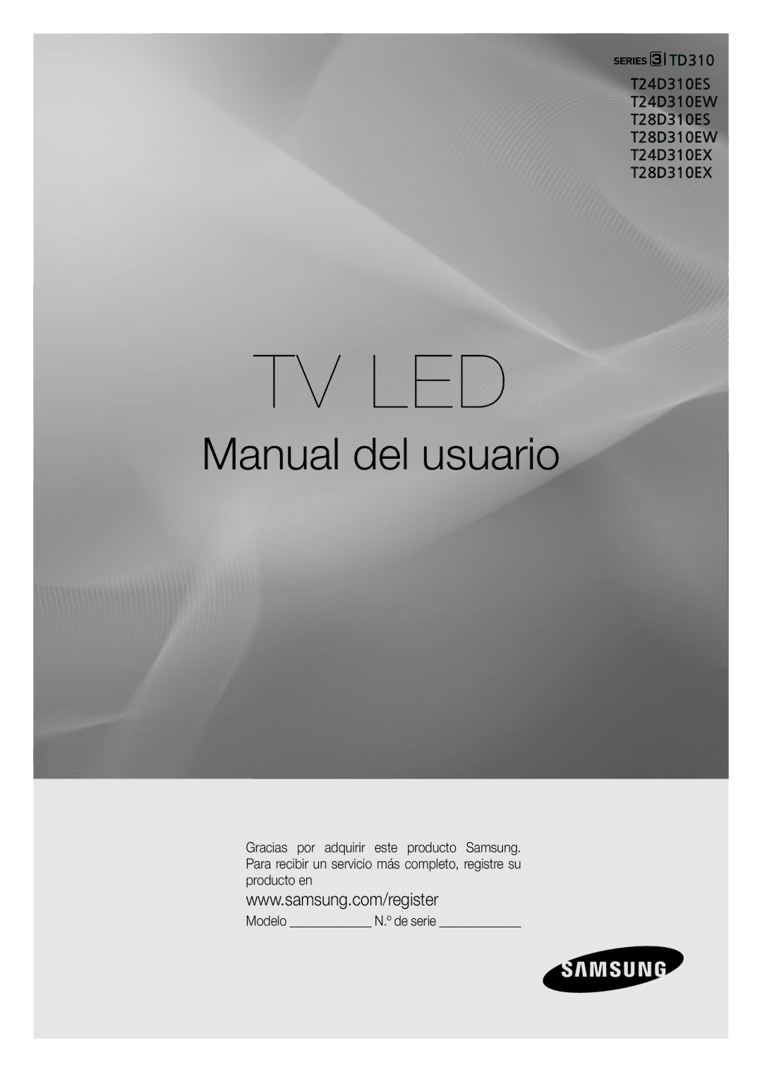 Samsung LT28D310EW/EN, LT24D310EW/EN manual Tv Led 