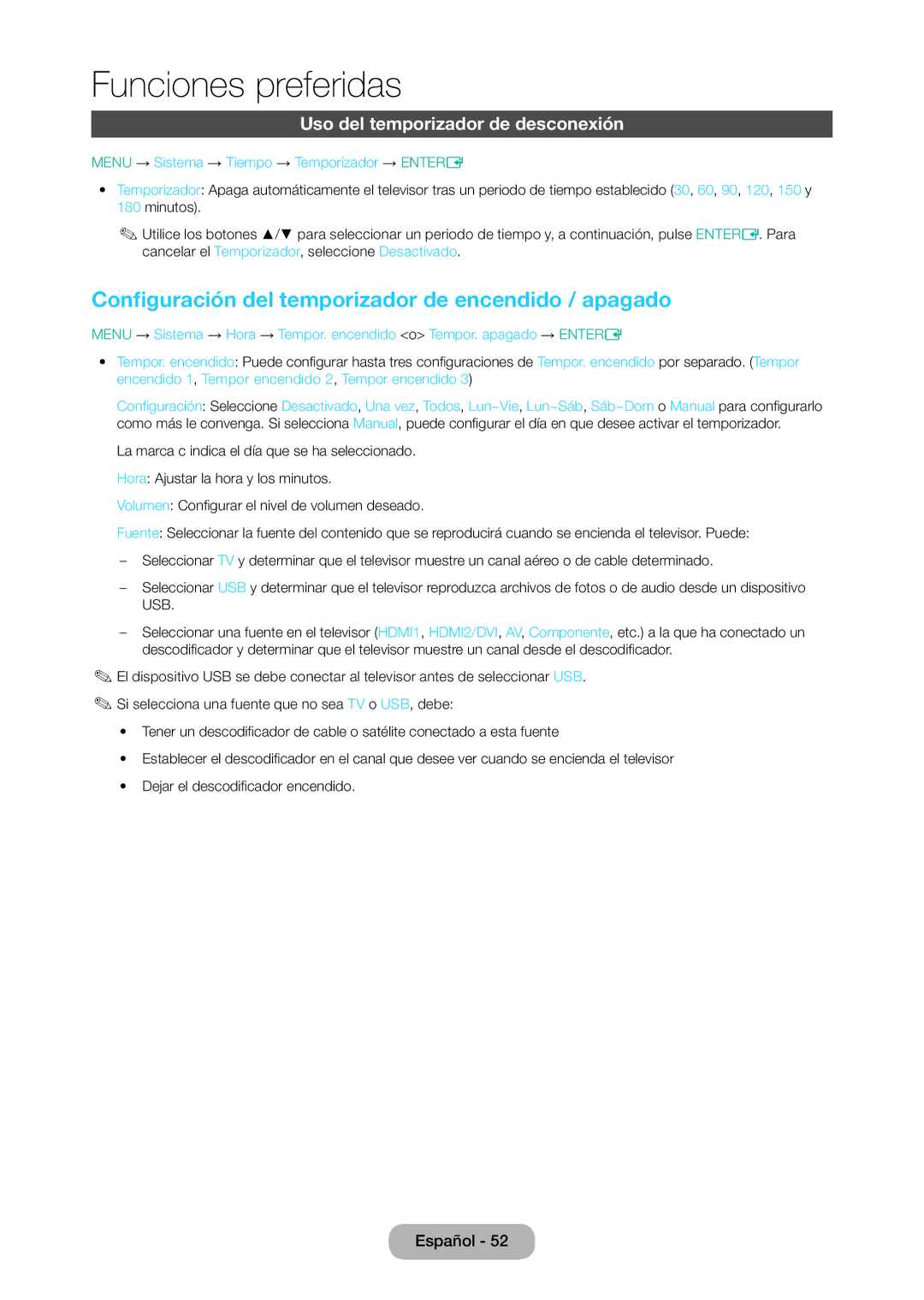 Samsung LT24D310EW/EN manual Configuración del temporizador de encendido / apagado, Uso del temporizador de desconexión 