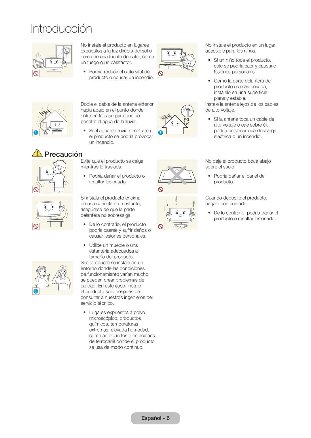 Samsung LT24D310EW/EN, LT28D310EW/EN manual Se pueden crear problemas de 