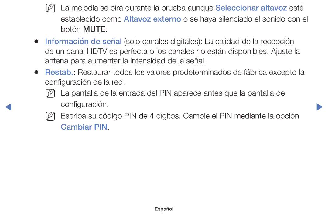 Samsung LT28D310EW/EN, LT24D310EW/EN manual Cambiar PIN 